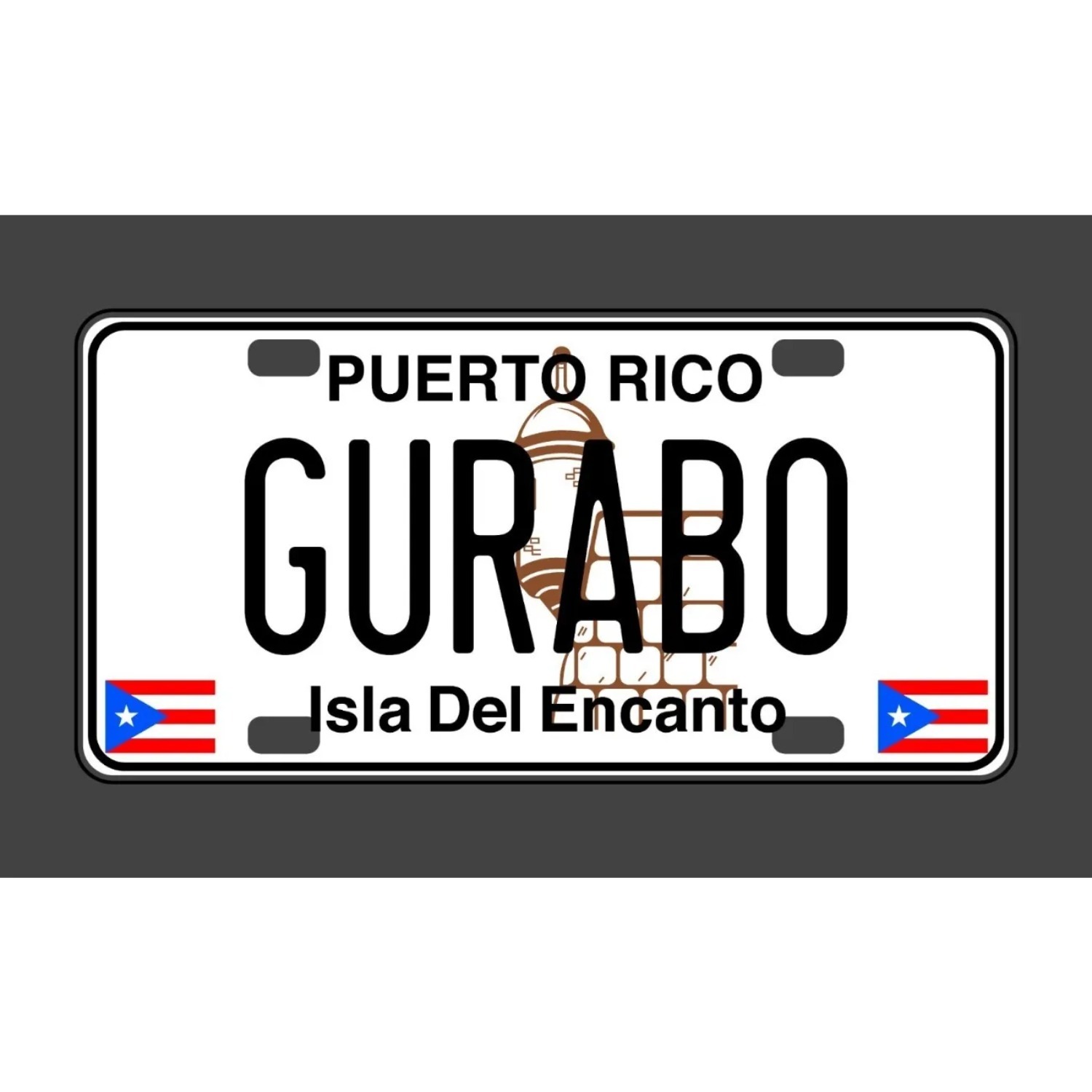 Home Bar Signs - Aluminiowy znak z Puerto Rico, vintage