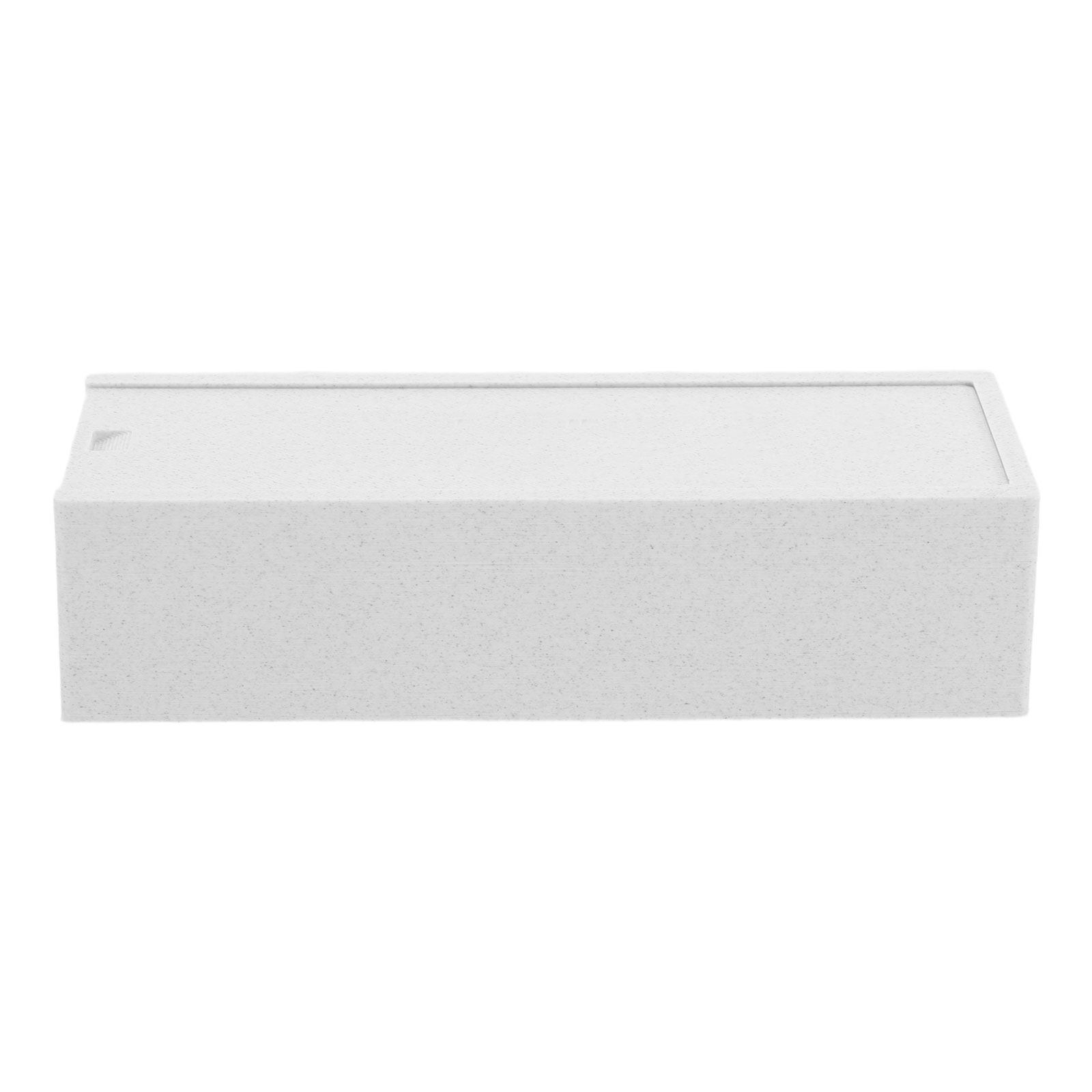 Home Barber - Biały dwukomorowy pionowy plastikowy organizer na