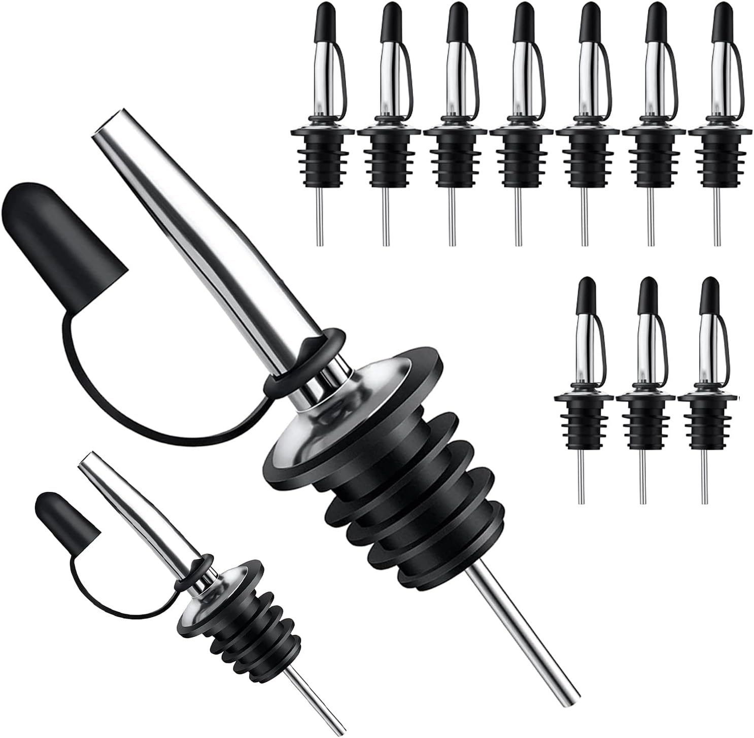Speed Pourer Cap - 12 sztuk korków do nalewania alkoholu