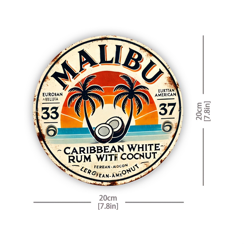 Vintage Malibu Rum Coconut Alu – Home Bar Accessories recenzja i cena