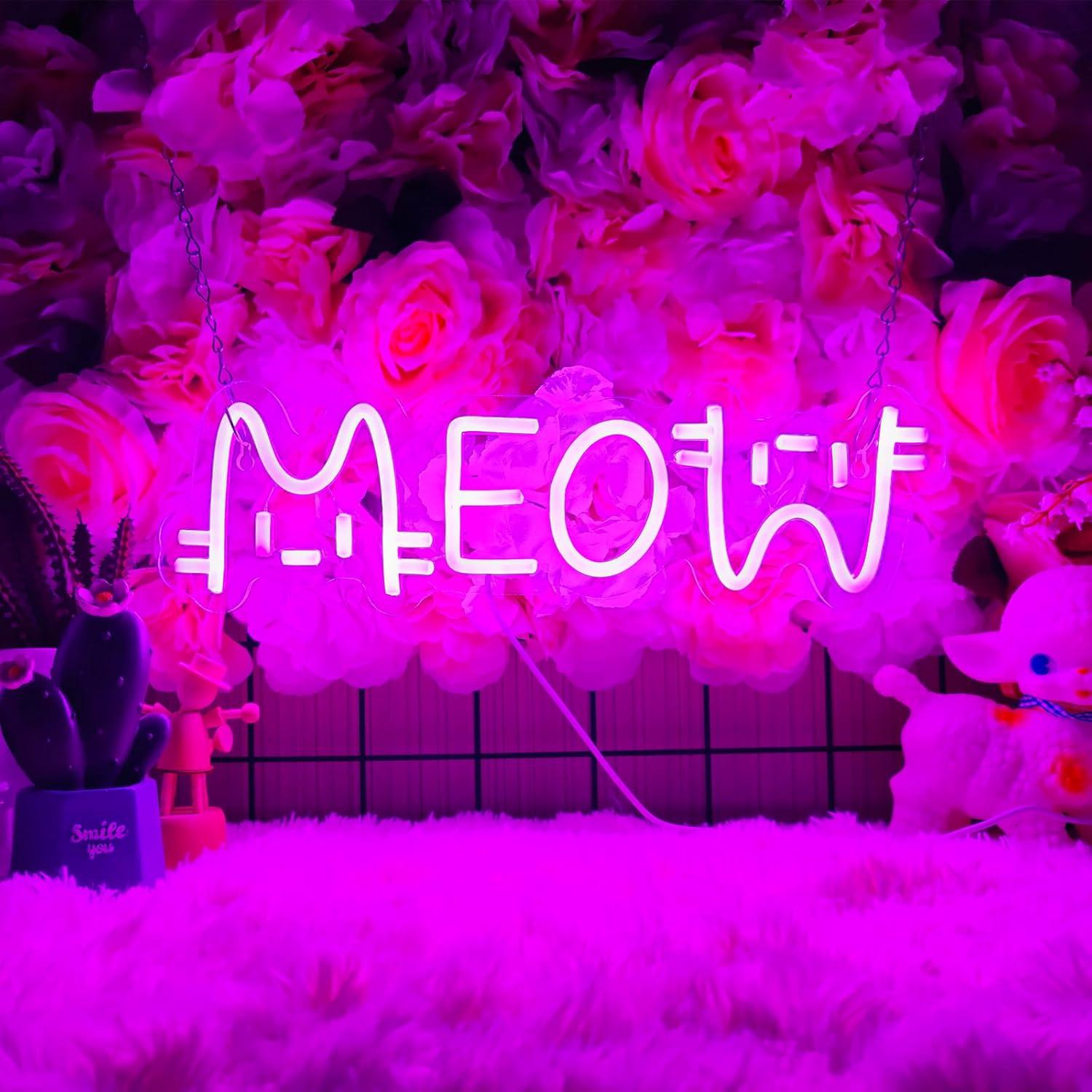 Neonowy Znak Meow Kot, Zasilan – Home Bar Cafe recenzja i cena