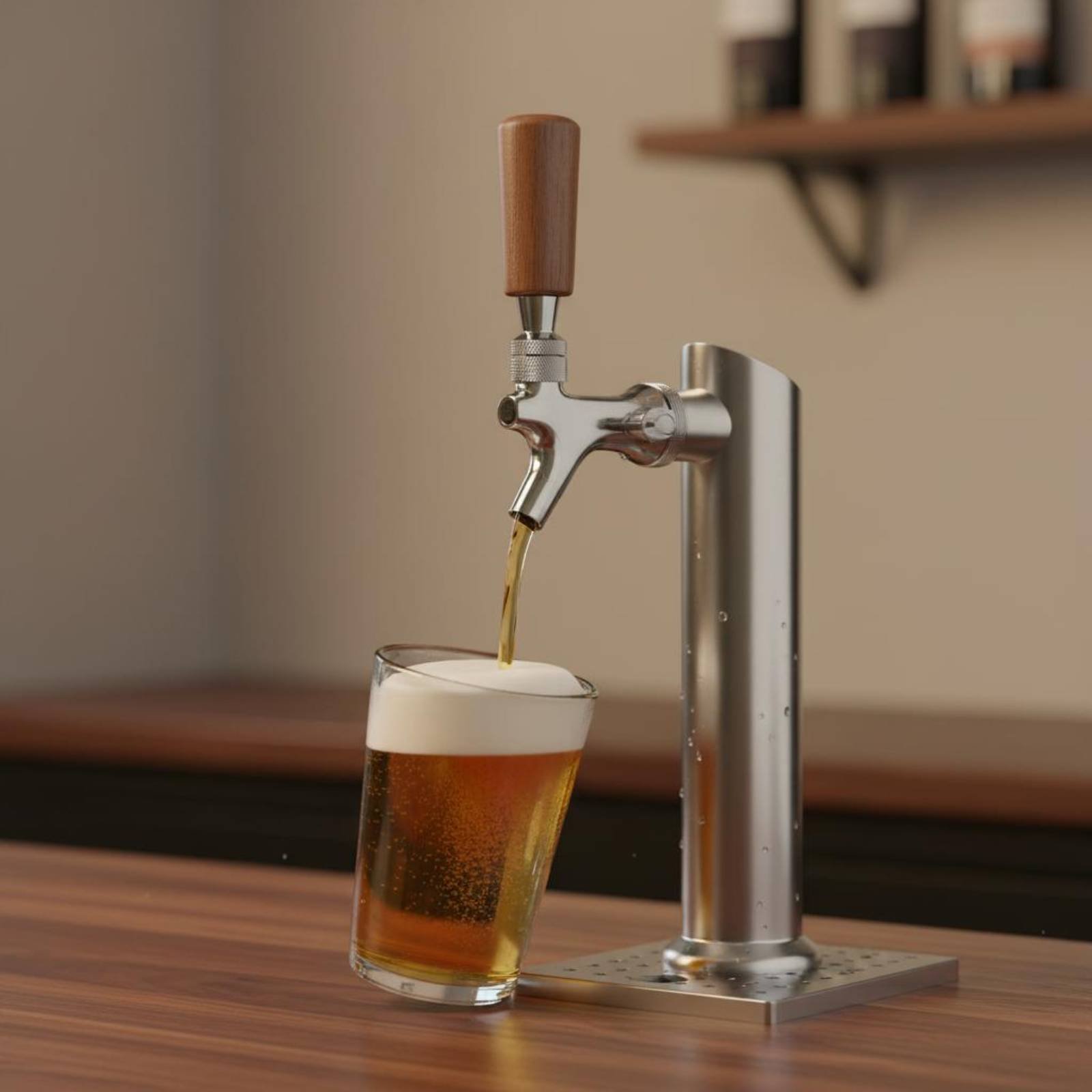 Krótki drewniany uchwyt do kra – Home Bar Accessories recenzja i cena